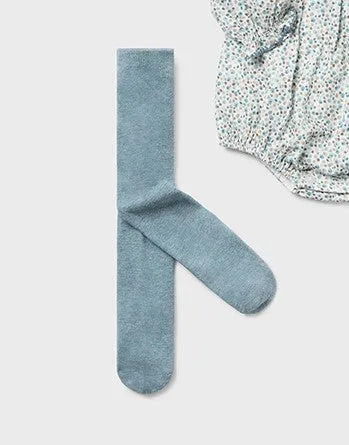 Cotton Blend Tights, Baby, Iceberg, 2609