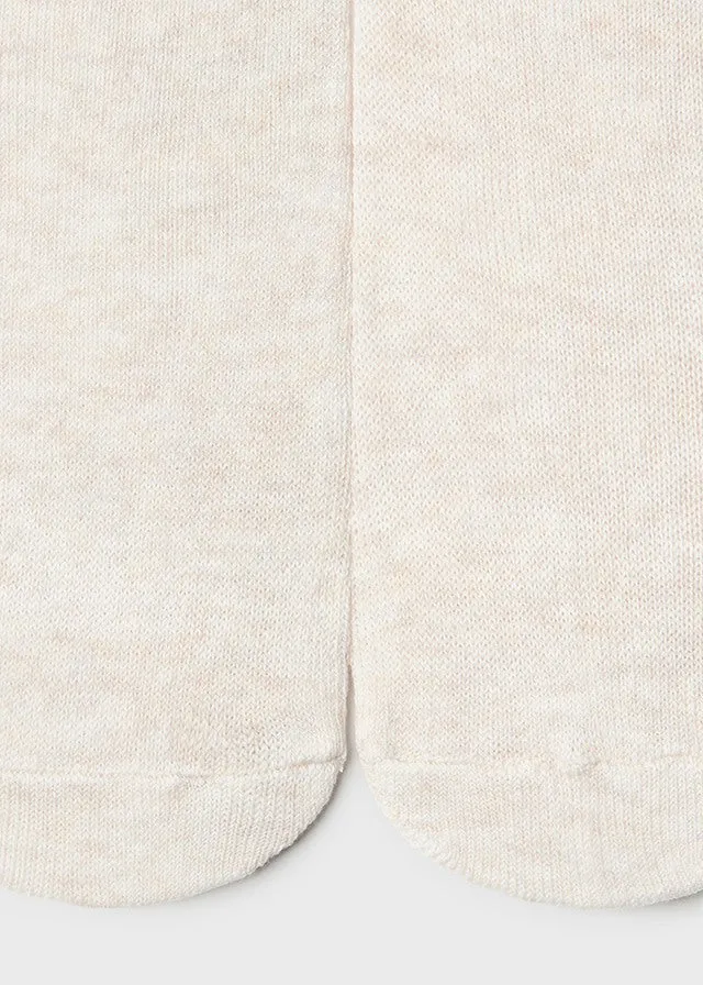 Cotton Blend Tights, Oatmeal, Baby/Toddler