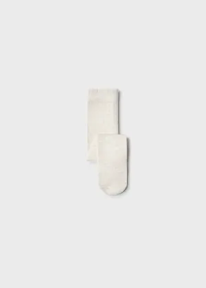 Cotton Blend Tights, Oatmeal, Baby/Toddler