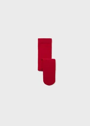 Cotton Blend Tights, Red, Baby/Toddler