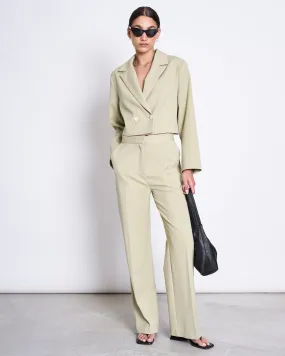 CROPPED BLAZER TULIA PISTACHIO