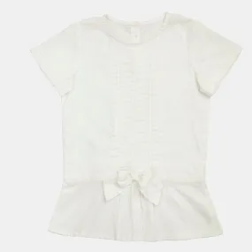 Dainty White Organic Cotton Top