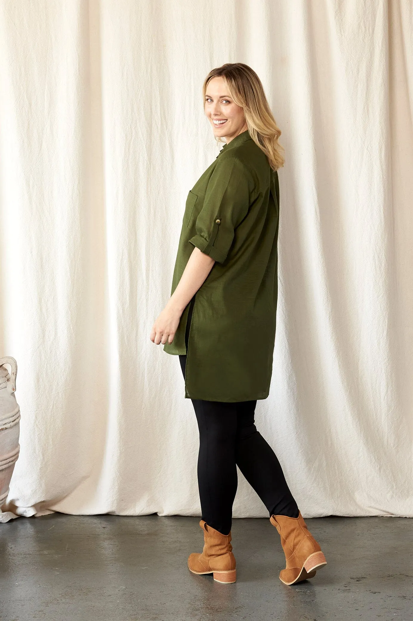 Denver Dress Shirt Olive