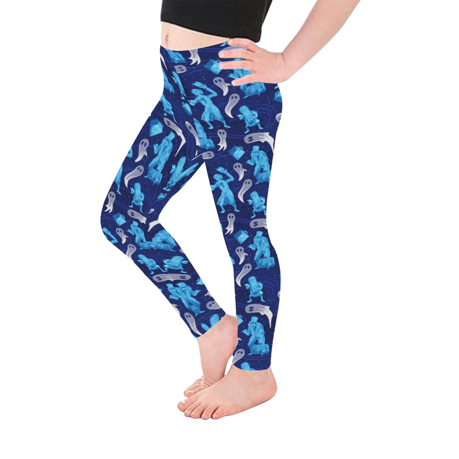 Disney Haunted Mansion Hitchhiking Ghosts Kid's Leggings