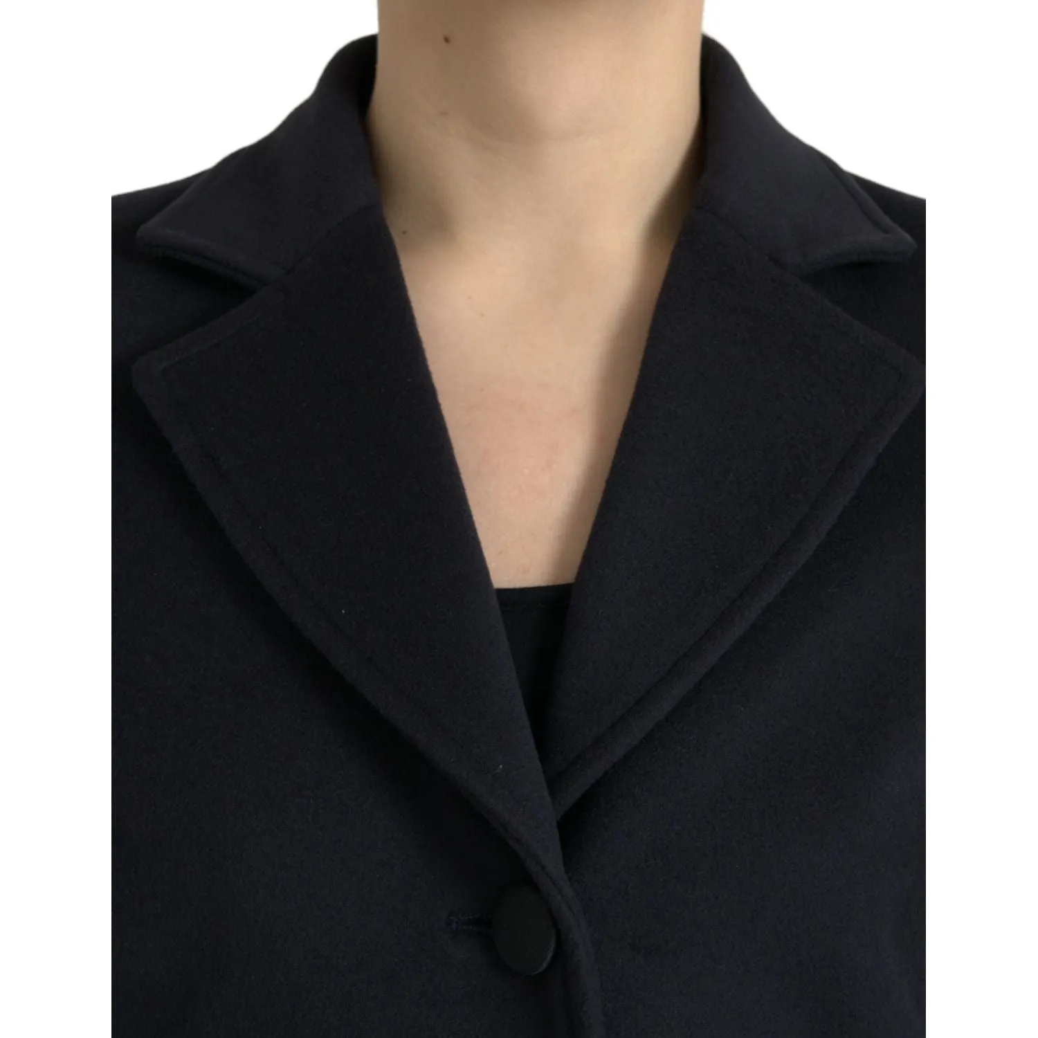 Dolce & Gabbana Elegant Virgin Wool Blend Black Blazer
