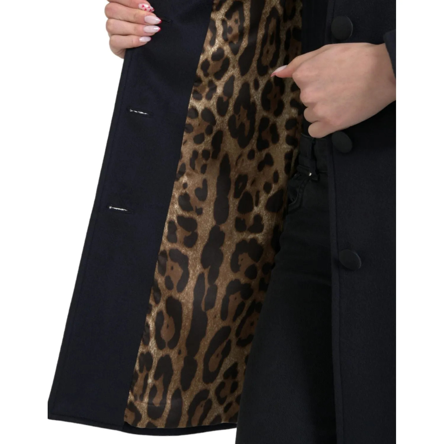 Dolce & Gabbana Elegant Virgin Wool Blend Black Blazer