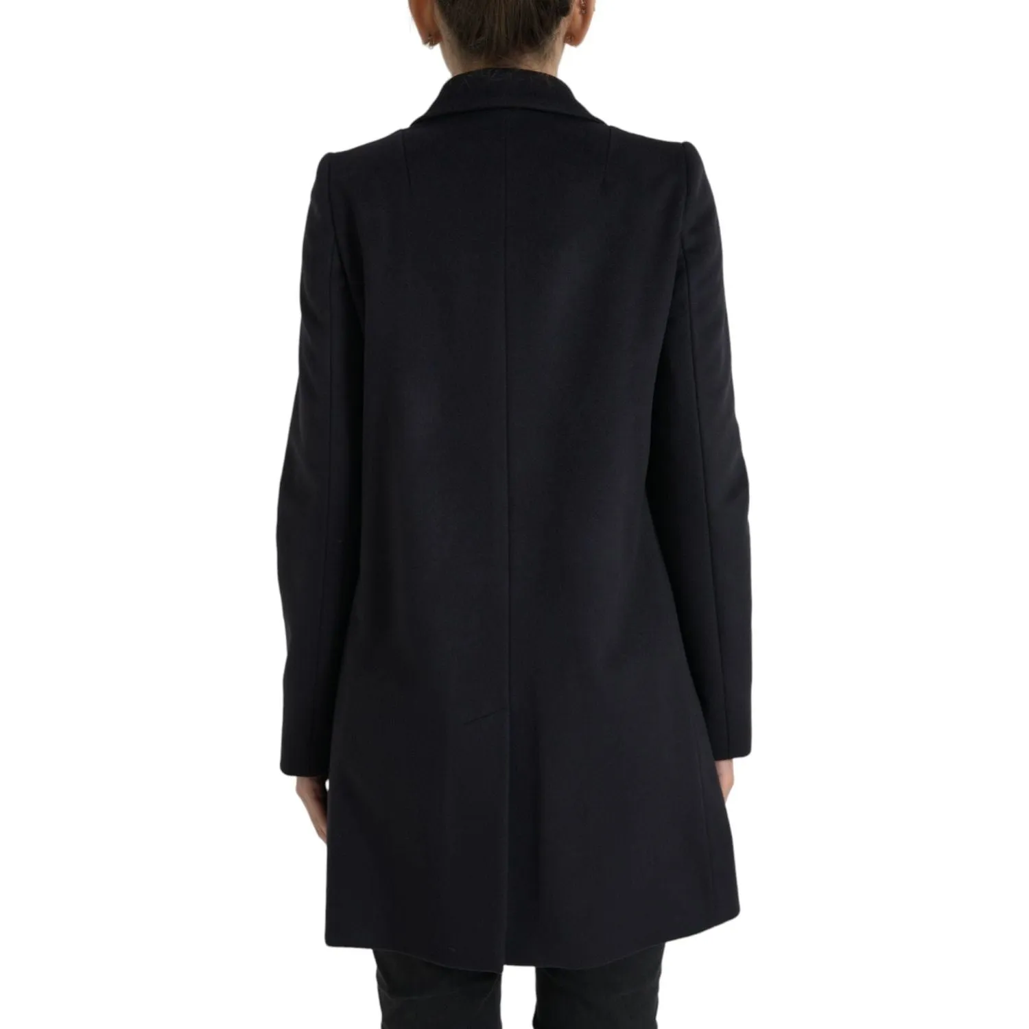 Dolce & Gabbana Elegant Virgin Wool Blend Black Blazer