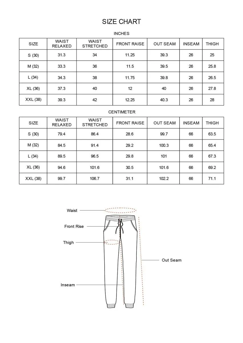 Drawstring Rib Waist White Jogger Pants - Voyager