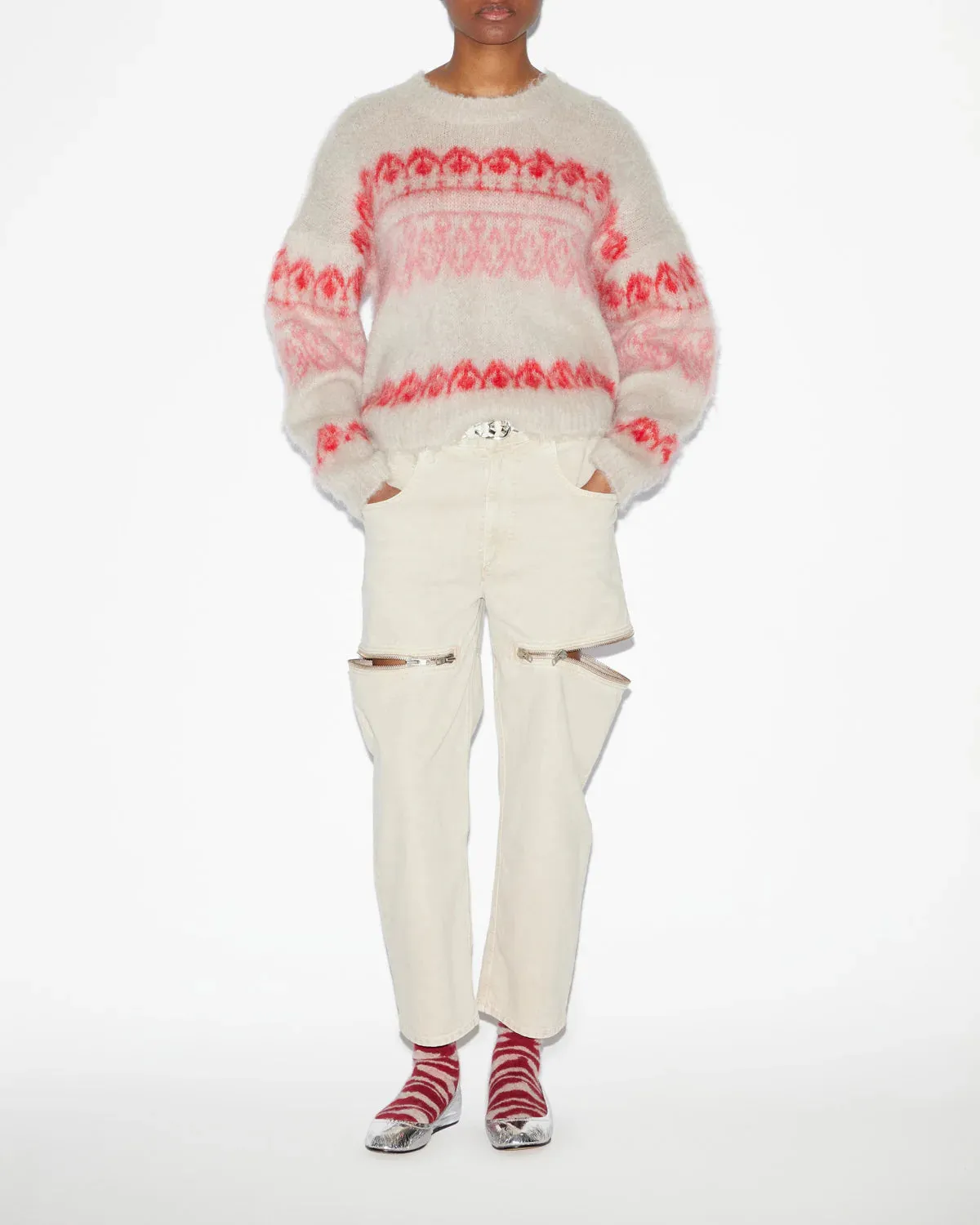 Dully Pullover in Raspberry
