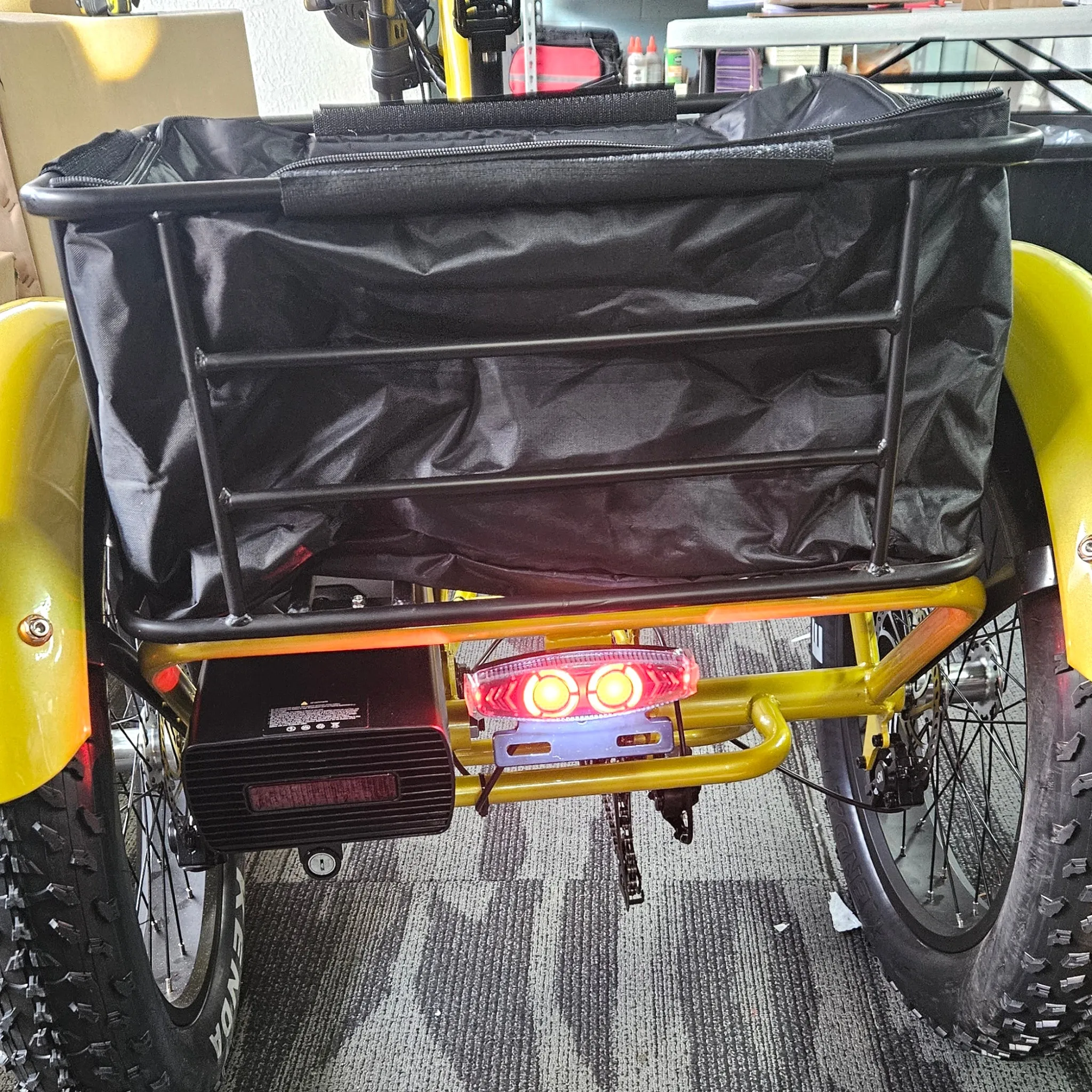 E-Trike  - Yellow Smart Technology with large battery and reverse