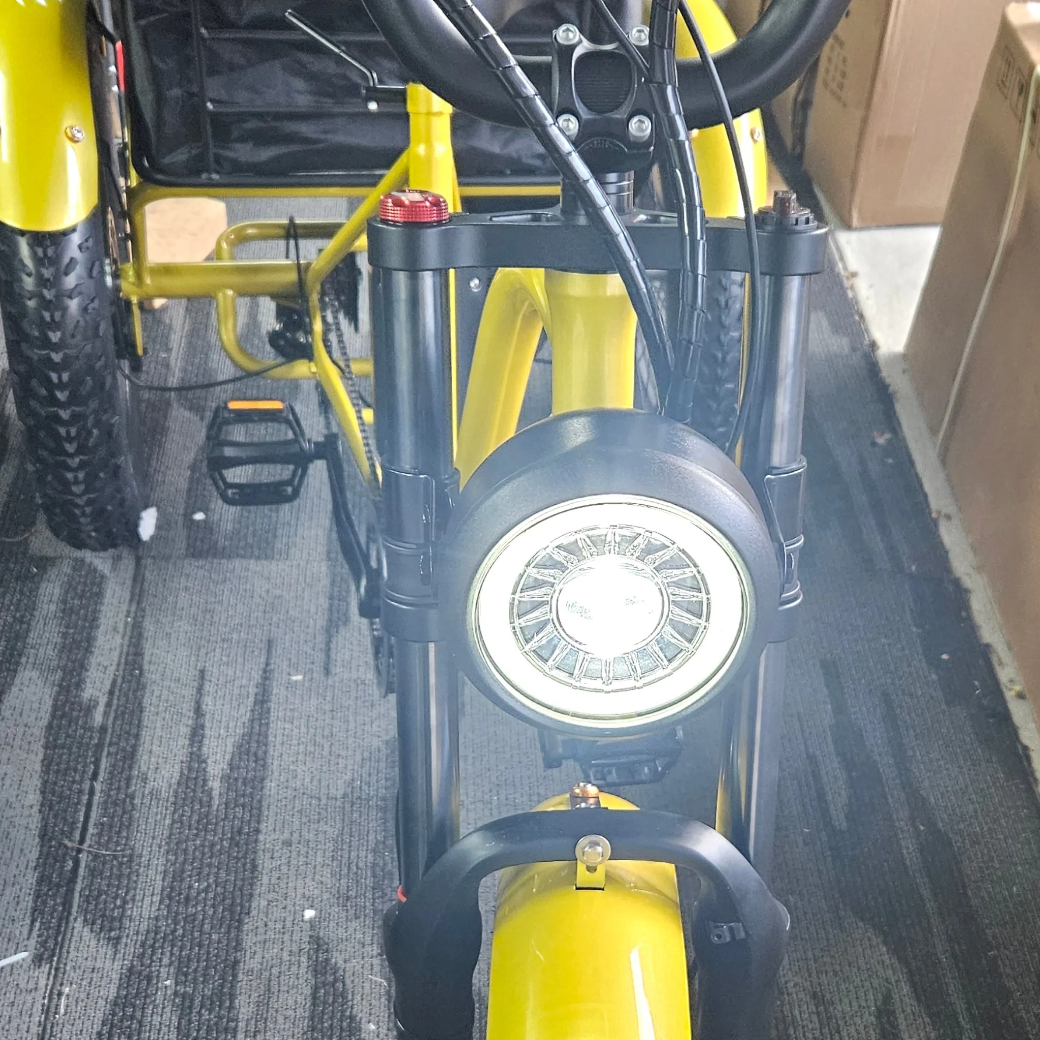 E-Trike  - Yellow Smart Technology with large battery and reverse