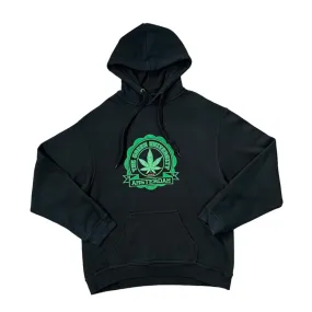 Early 00's THE GREEN UNIVERSITY "Amsterdam" Novelty Stoner Souvenir Graphic Pullover Hoodie