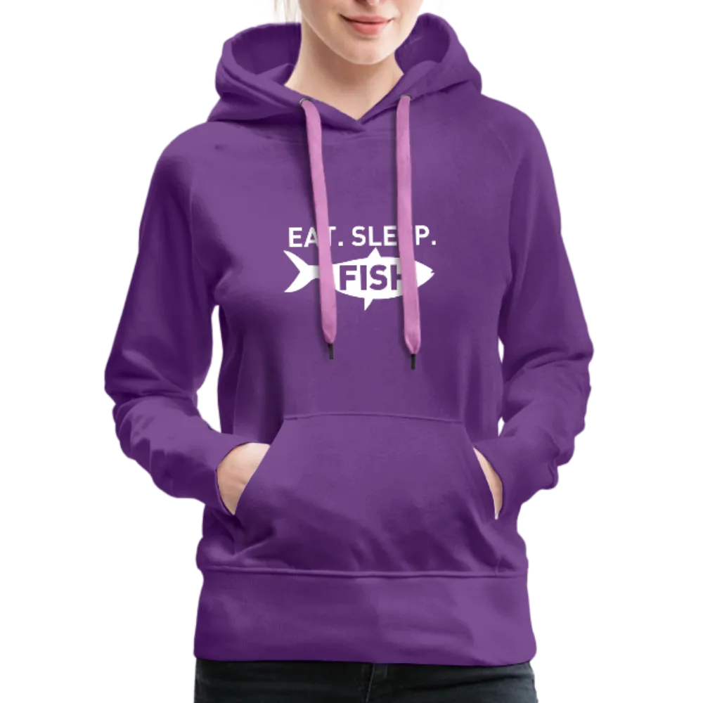 Eat Sleep Fish Women’s Premium Hoodie