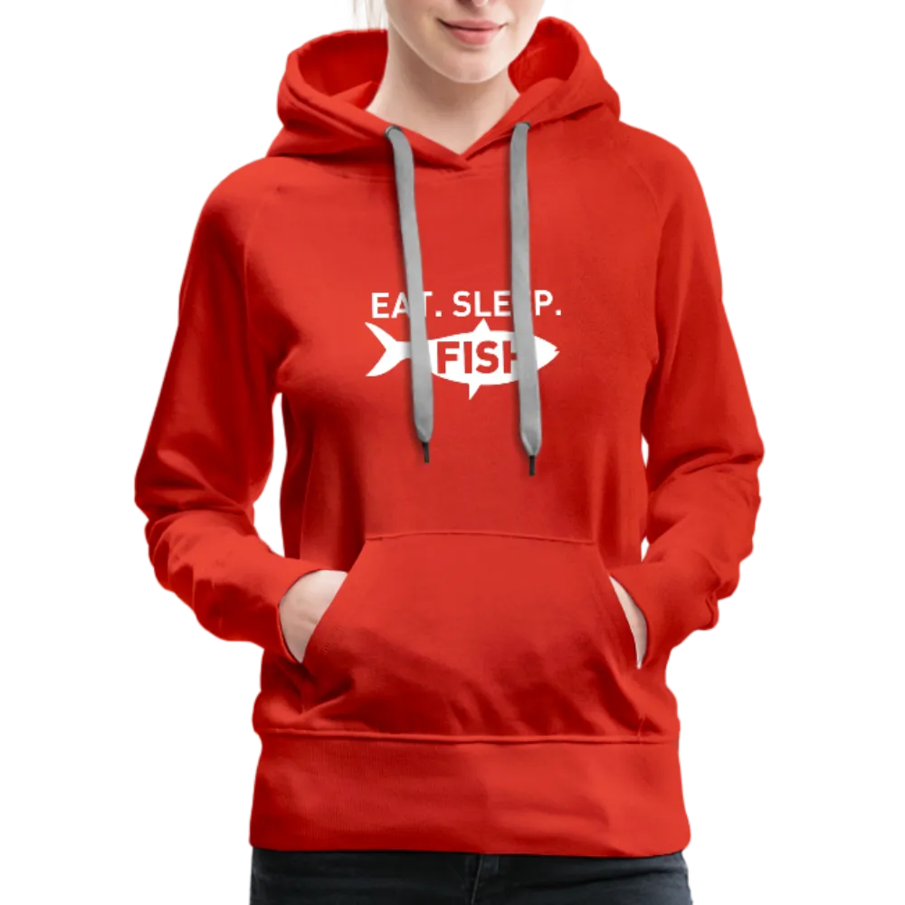 Eat Sleep Fish Women’s Premium Hoodie