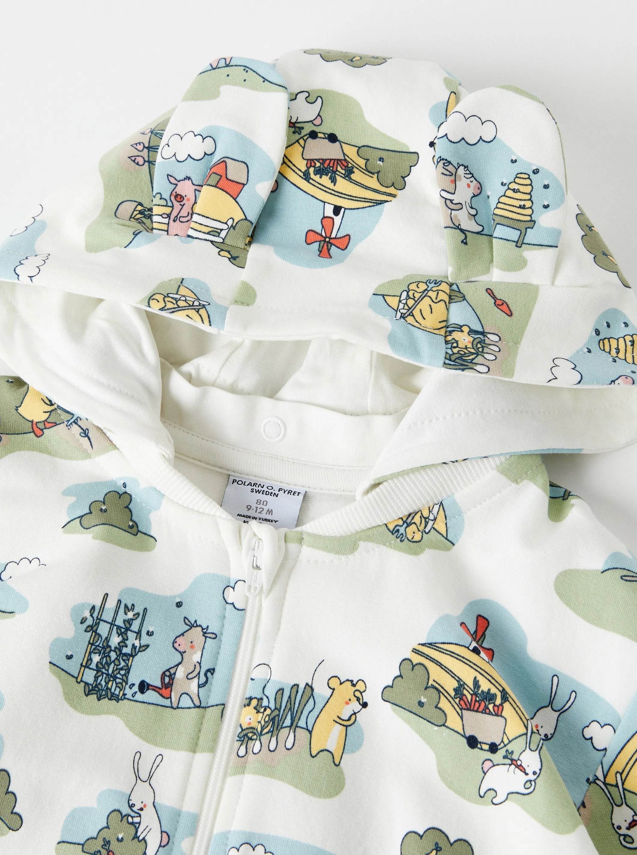 Farm Print Baby All-in-one