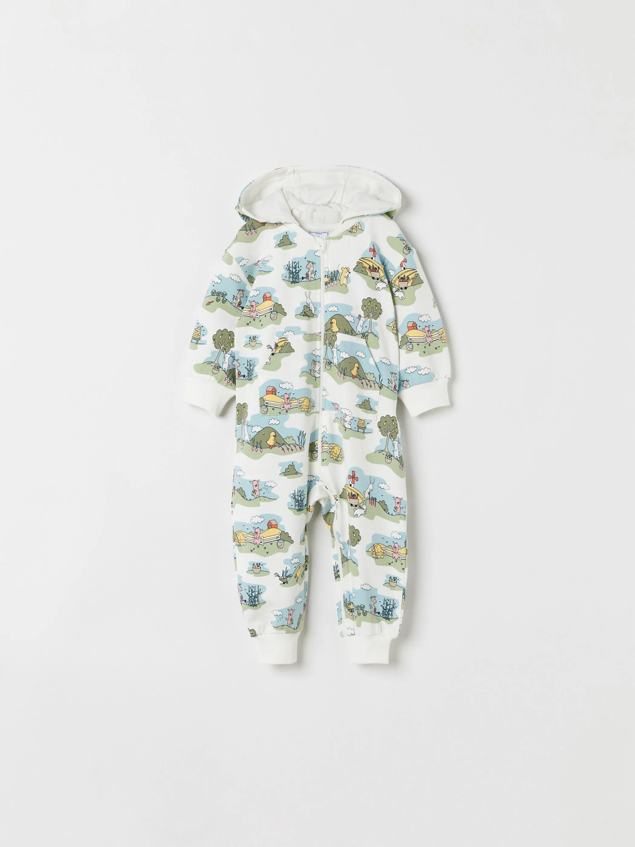 Farm Print Baby All-in-one