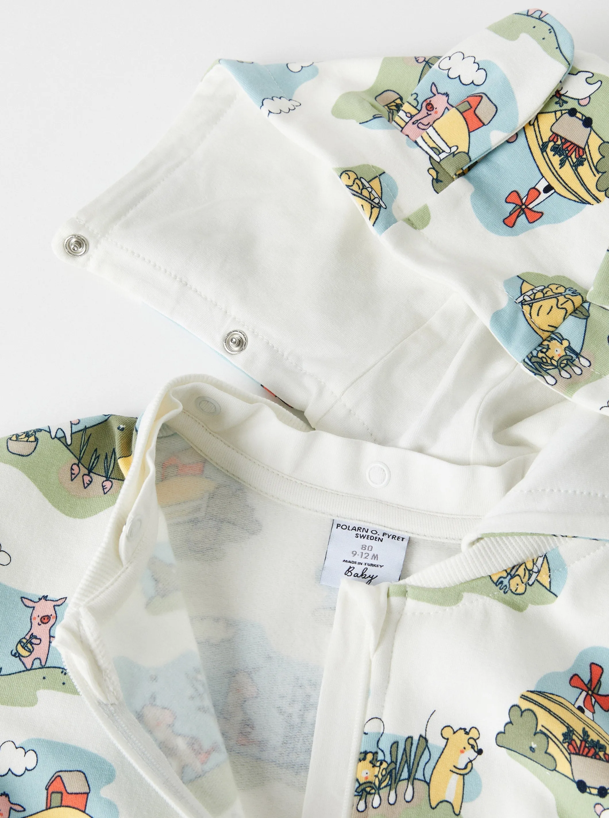 Farm Print Baby All-in-one
