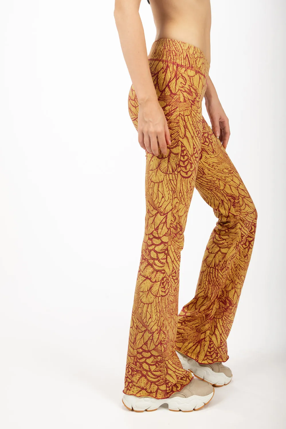 Feather Flares - Mustard Red
