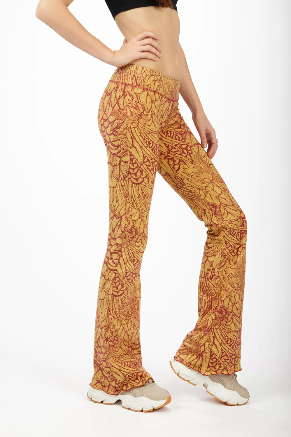 Feather Flares - Mustard Red