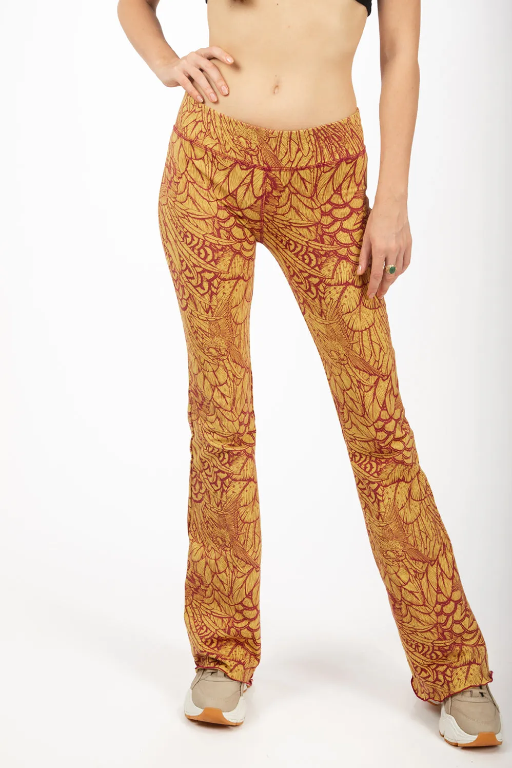 Feather Flares - Mustard Red