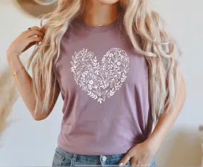 Floral Heart Tee