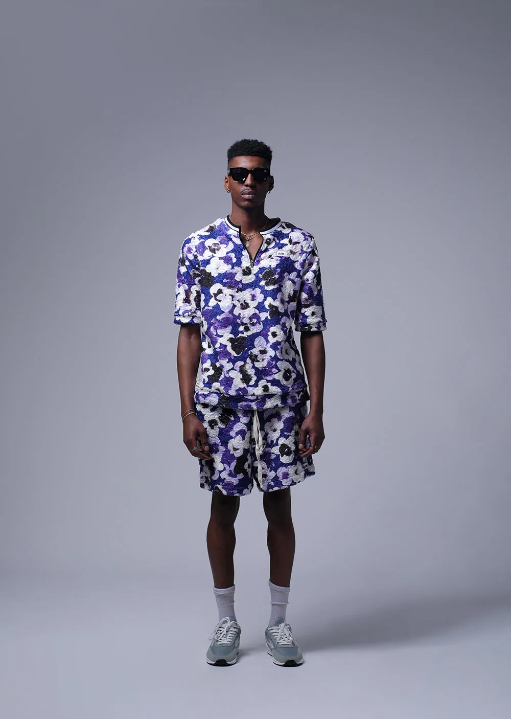 FLORAL SHERPA SHIRT