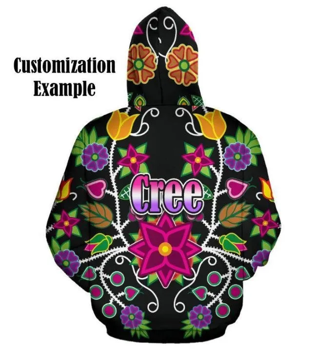 Floral Wolf Hoodie for Men (USA Size)