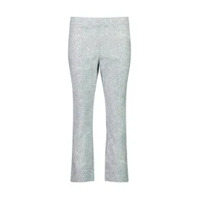 Foil Signature Fuss Free Printed 7/8 Stretch Trousers - From The Top
