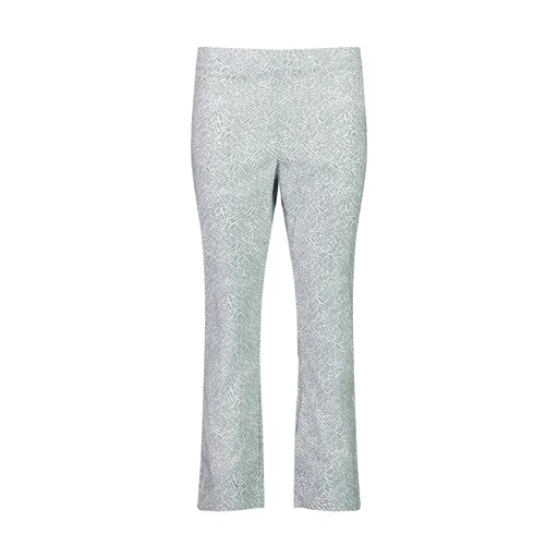 Foil Signature Fuss Free Printed 7/8 Stretch Trousers - From The Top