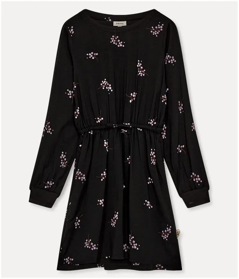 Girl's Long-sleeved Dress - Black