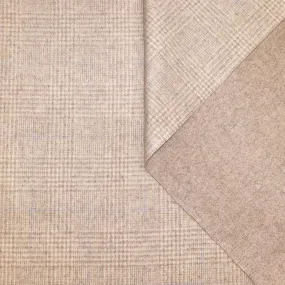 GLEN CHECK DOUBLE FACE WOOL BLEND