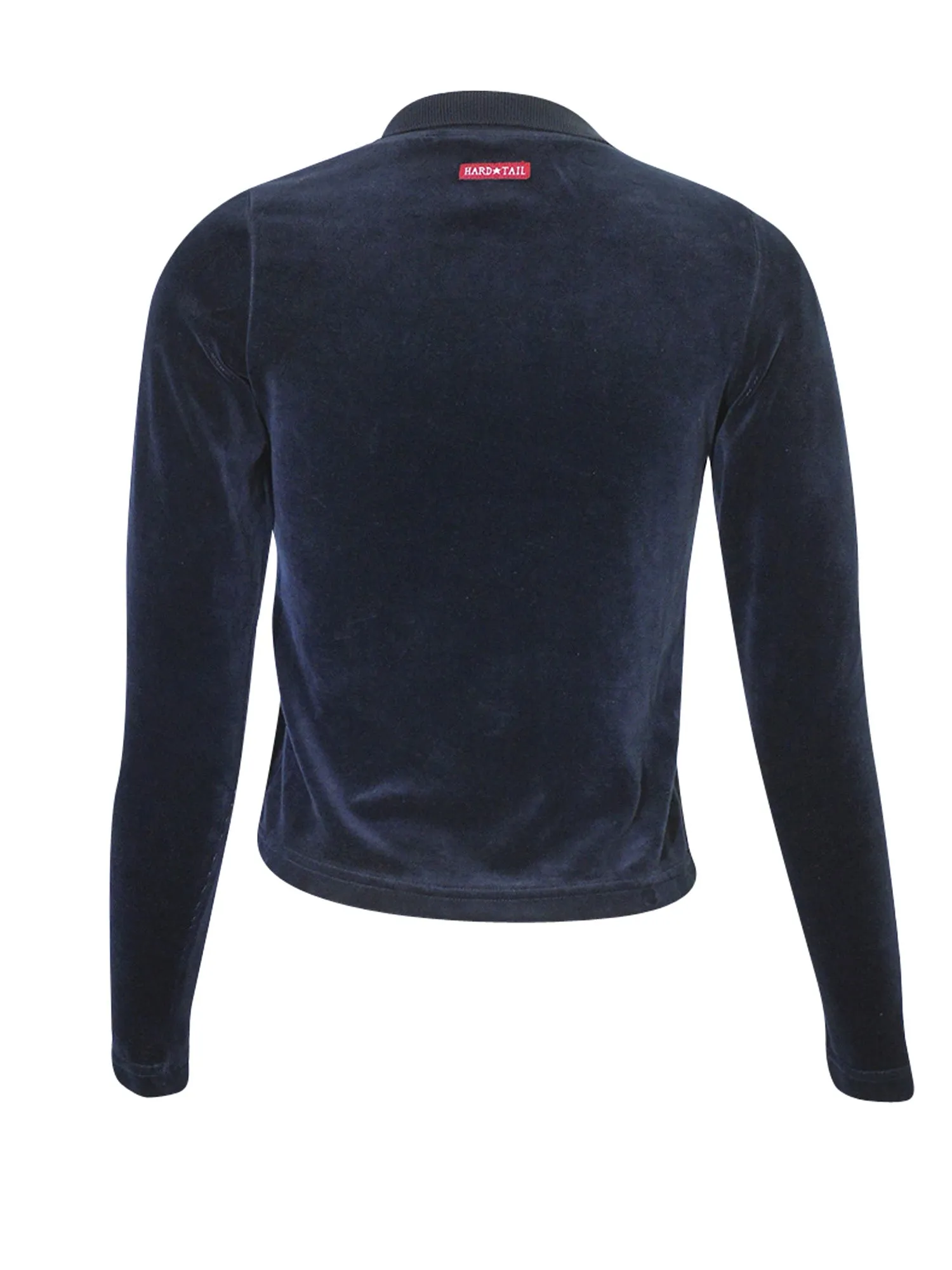 Hard Tail Velour Polo Cardigan (V-209)