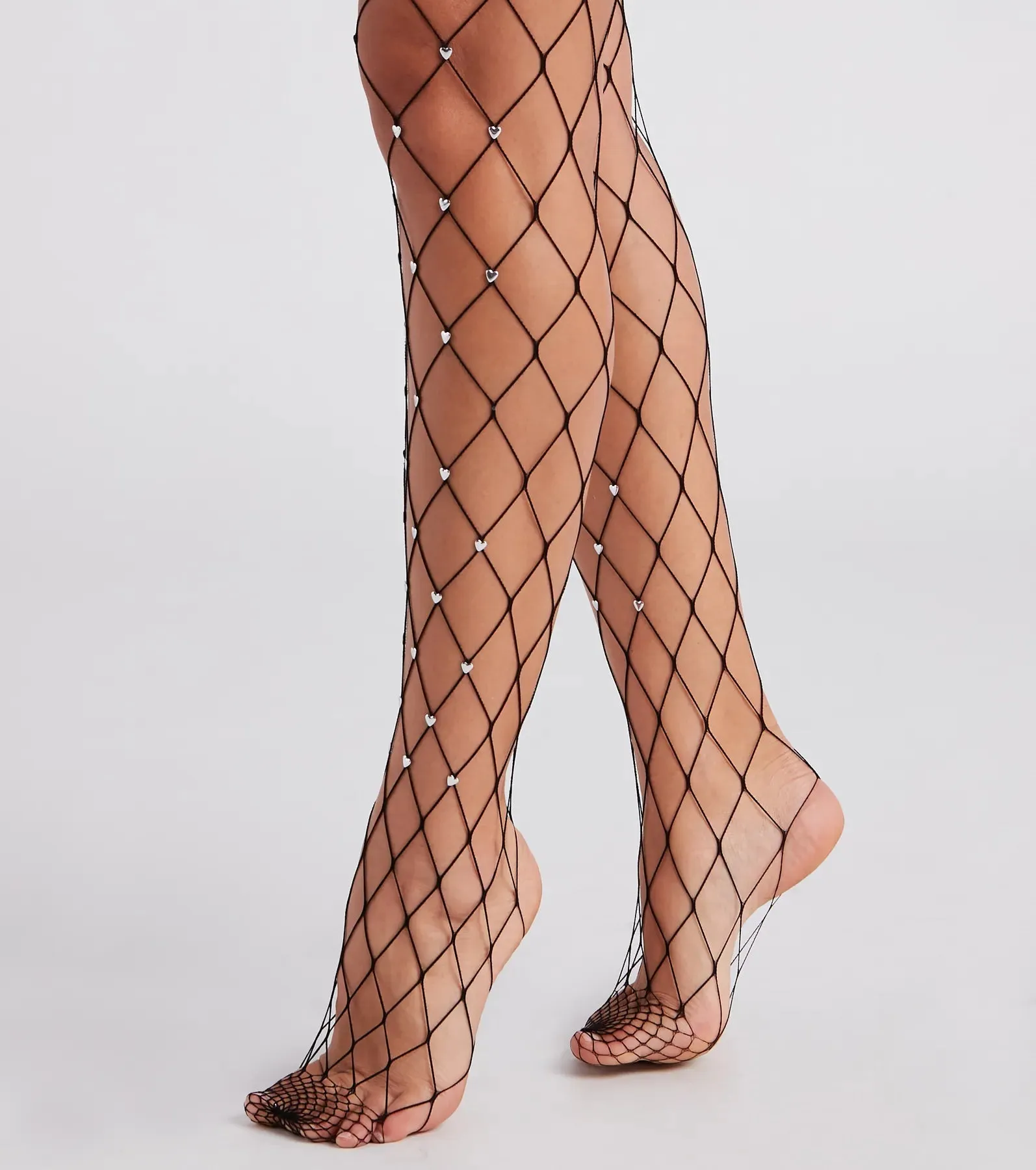 Heart Attraction Fishnet Tights