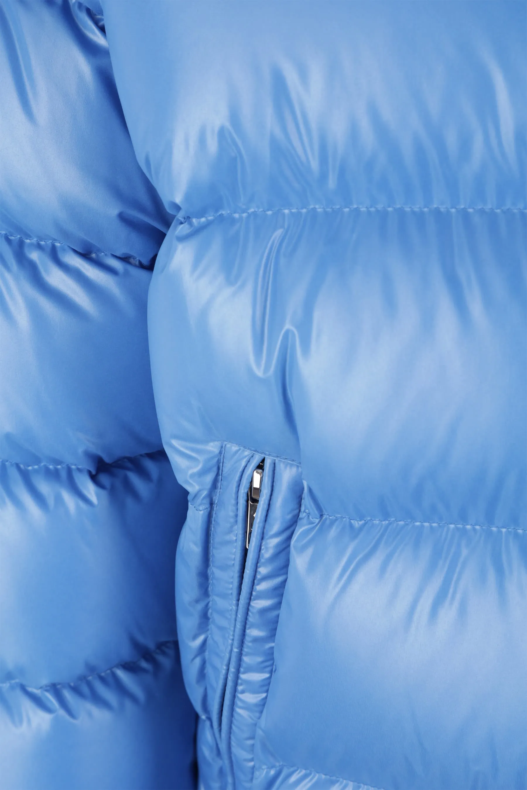 Iule shiny quilted nylon down jacket