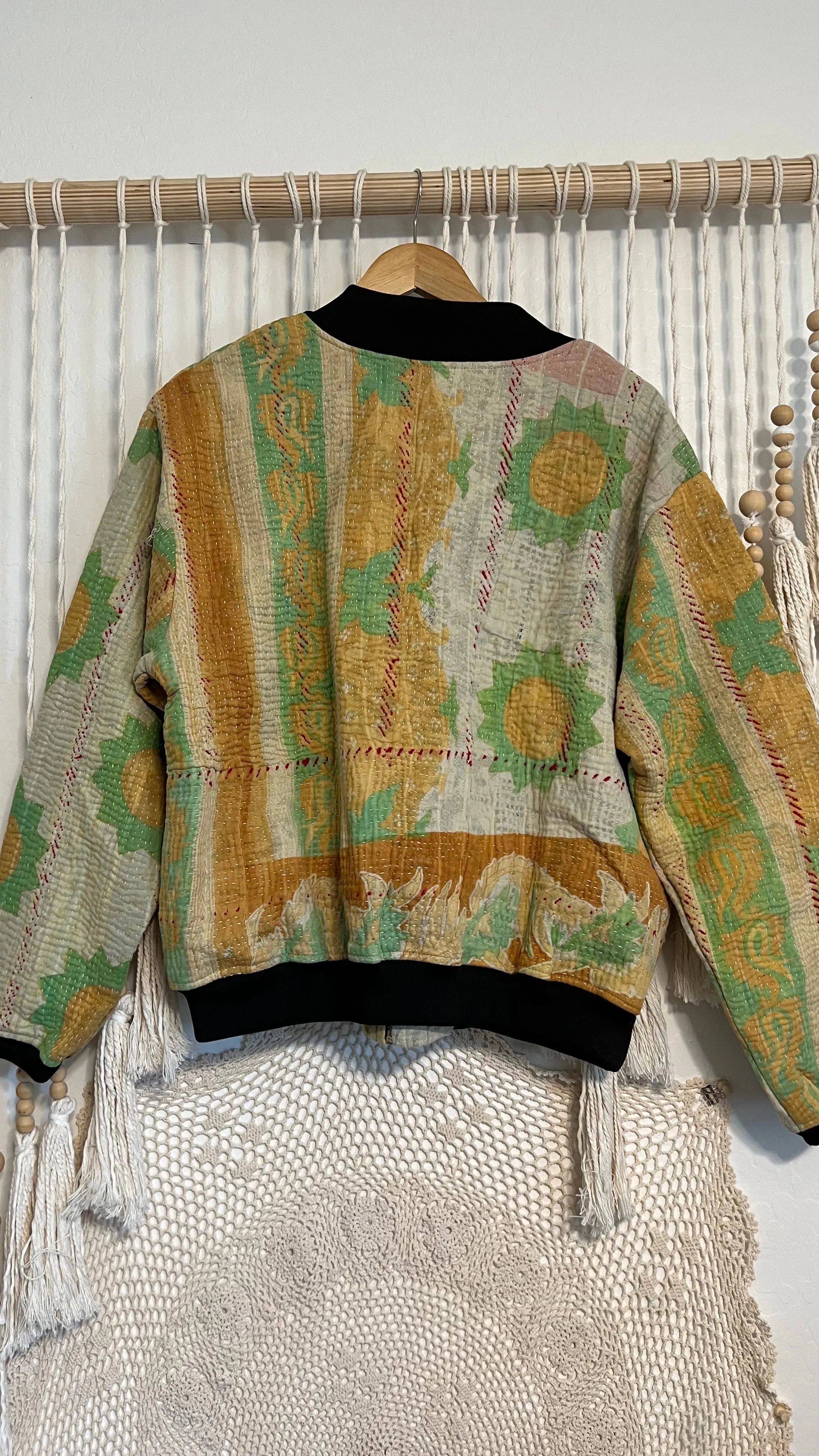 Kantha Bomber Jacket 005 (Medium/Large)