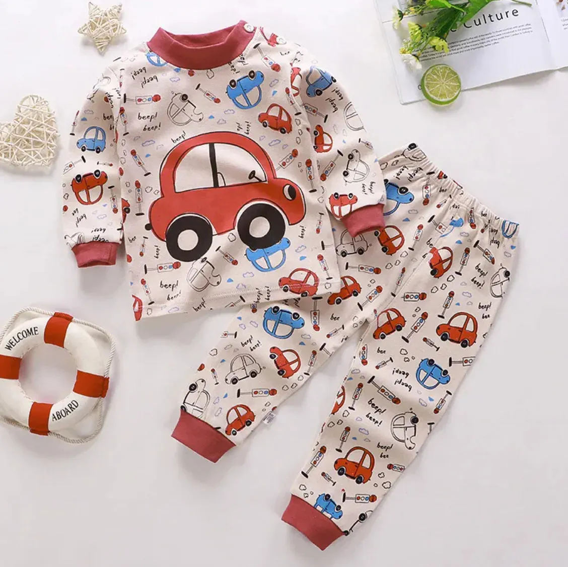Kids CozyCotton Long Johns Pajama Set