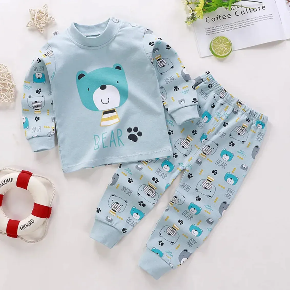 Kids CozyCotton Long Johns Pajama Set