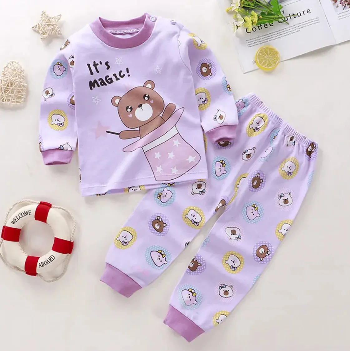 Kids CozyCotton Long Johns Pajama Set