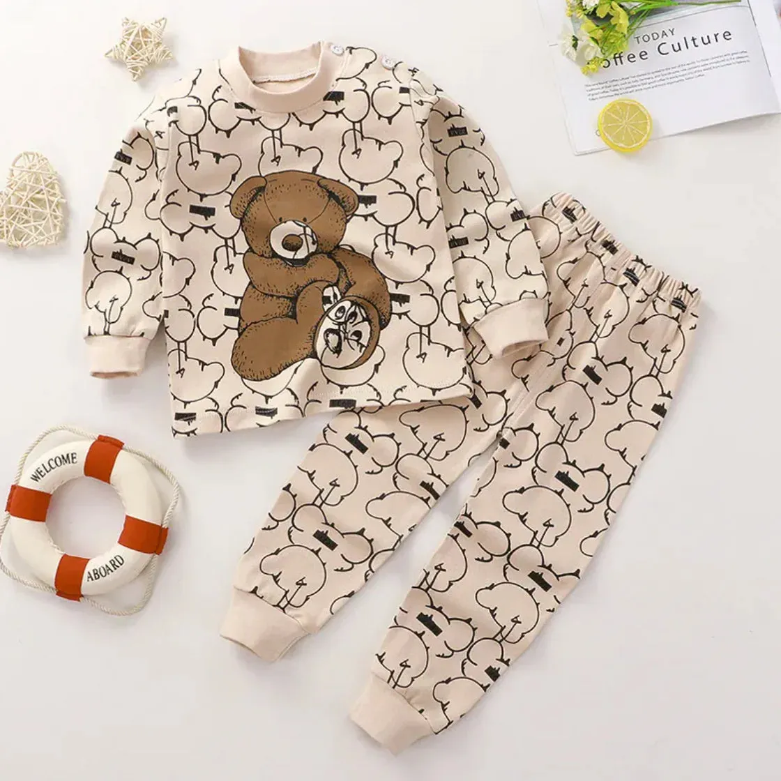 Kids CozyCotton Long Johns Pajama Set