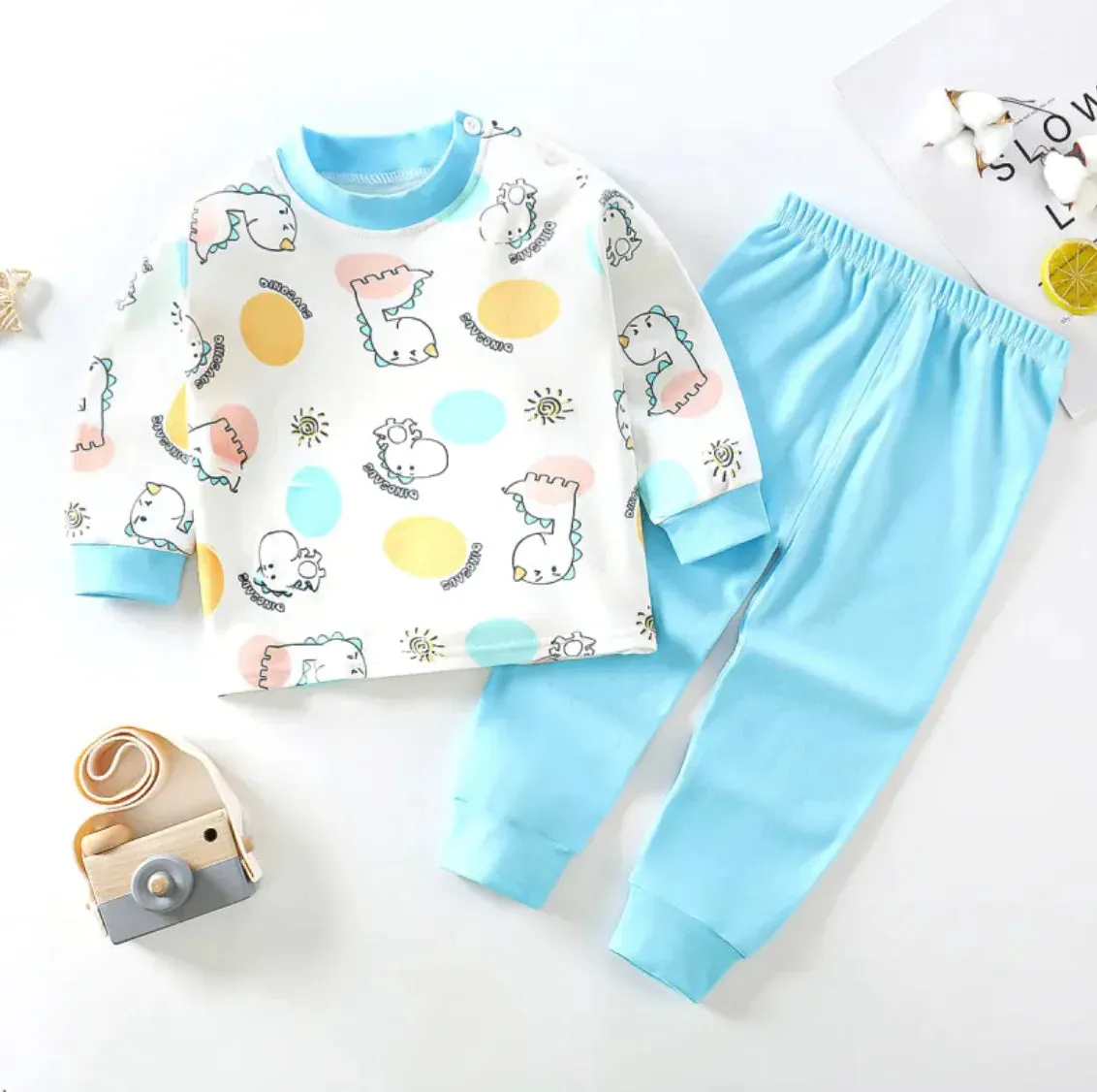 Kids CozyCotton Long Johns Pajama Set