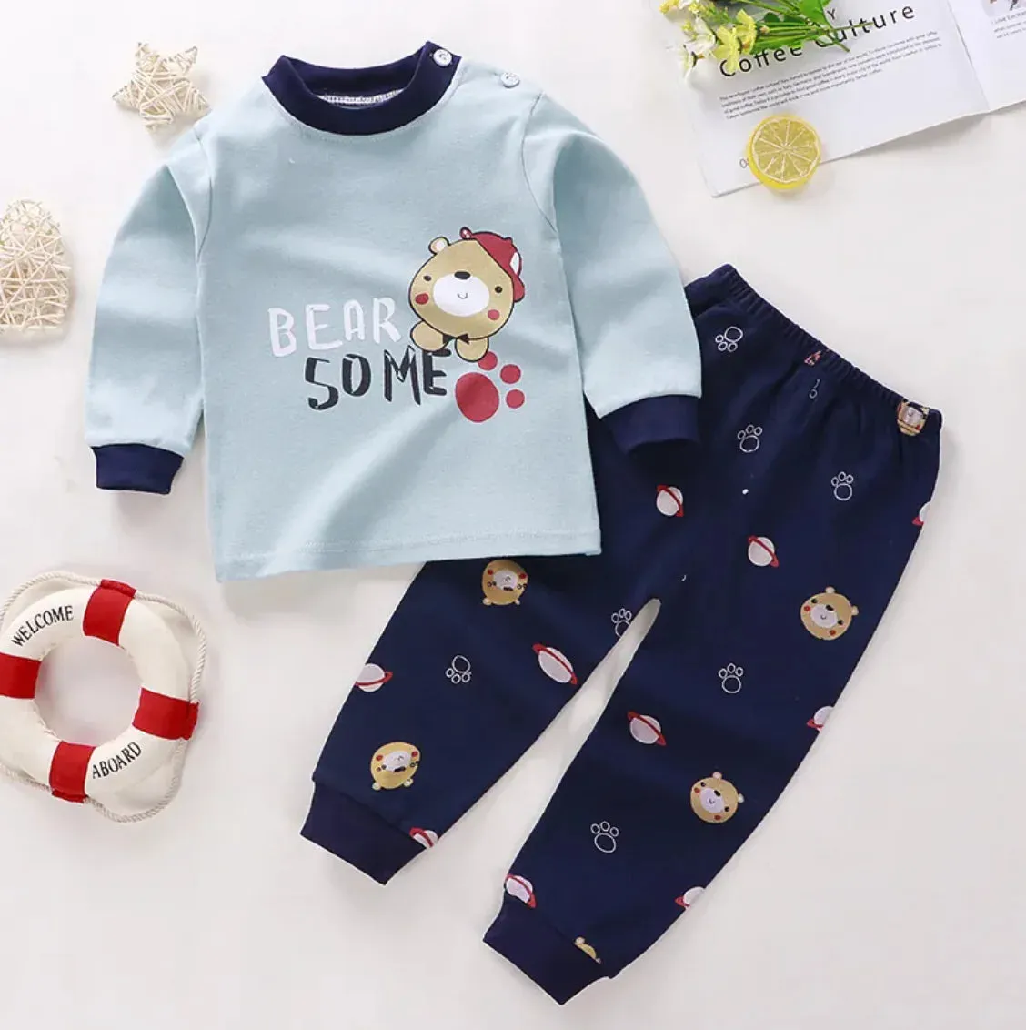Kids CozyCotton Long Johns Pajama Set