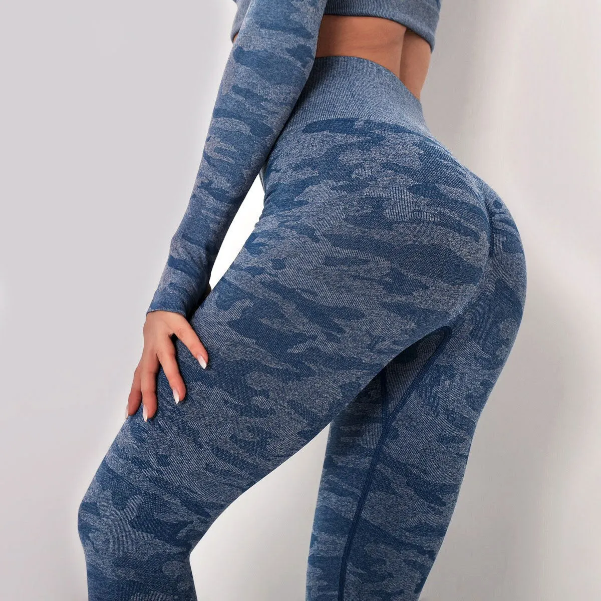 KittenAlarm - Mojoyce Camouflage Yoga Pants Workout Push Up Leggings Women Gym Clothing Fitness High Waist Tights Seamless Sportswear