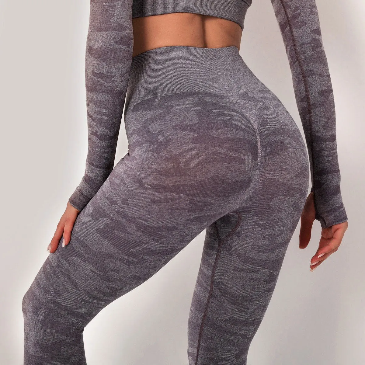 KittenAlarm - Mojoyce Camouflage Yoga Pants Workout Push Up Leggings Women Gym Clothing Fitness High Waist Tights Seamless Sportswear