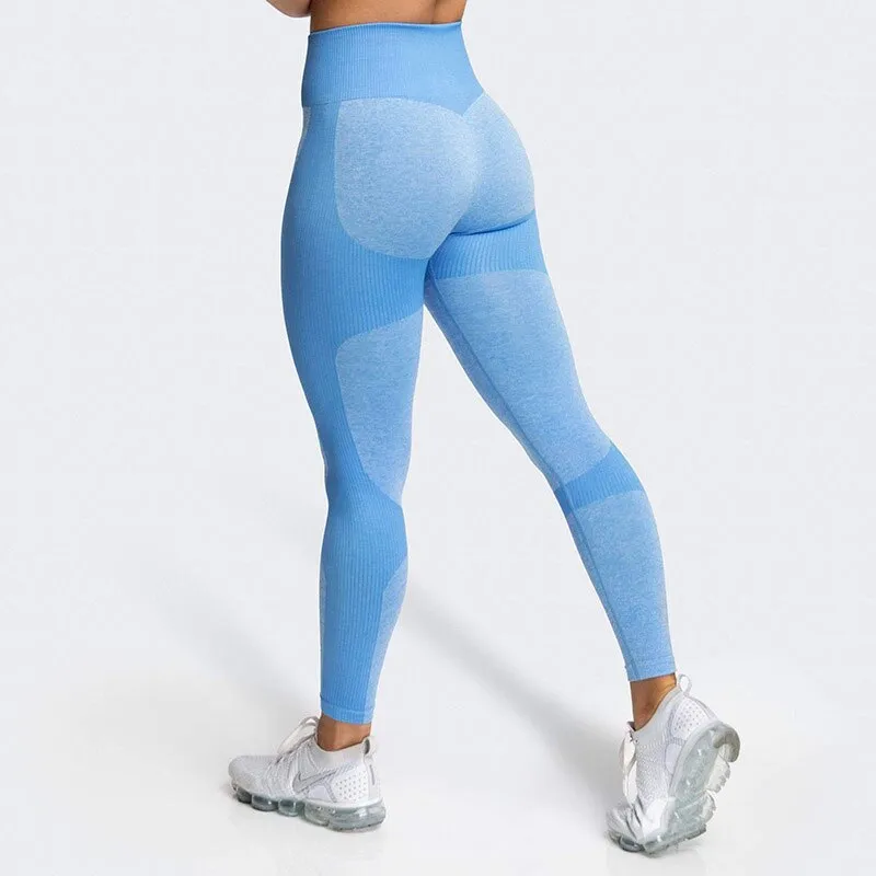 KittenAlarm - Mojoyce Seamless Push Up Leggings Women Gym Clothing Fitness Yoga Pants Workout High Waist Tights Sportswear Running Training Pant