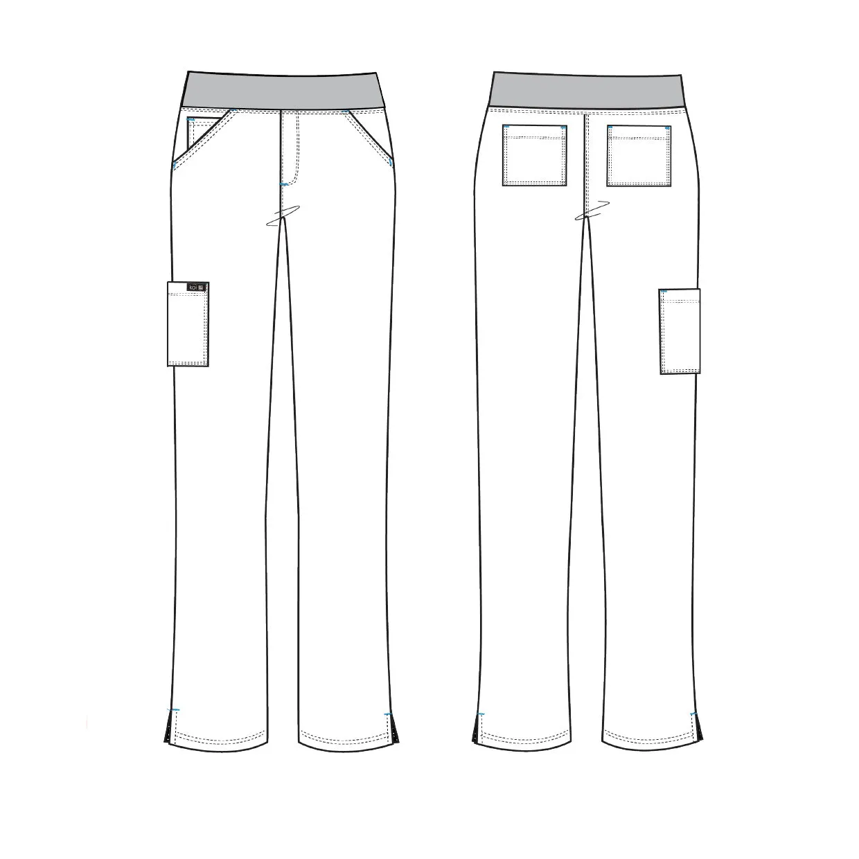 Koi Basics Laurie Scrub Trousers - True Ceil