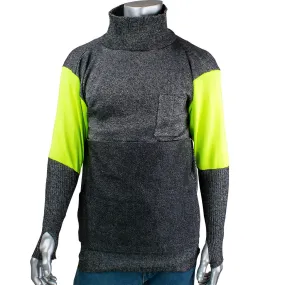 Kut Gard P601BP4CMHVBPP1TH-S ATA Blended Cut Resistant Pullover with Hi-Vis Sleeves
