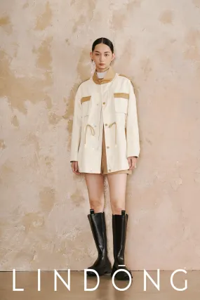 LINDONG | Calixte Colorblock Drawstring Utility Jacket