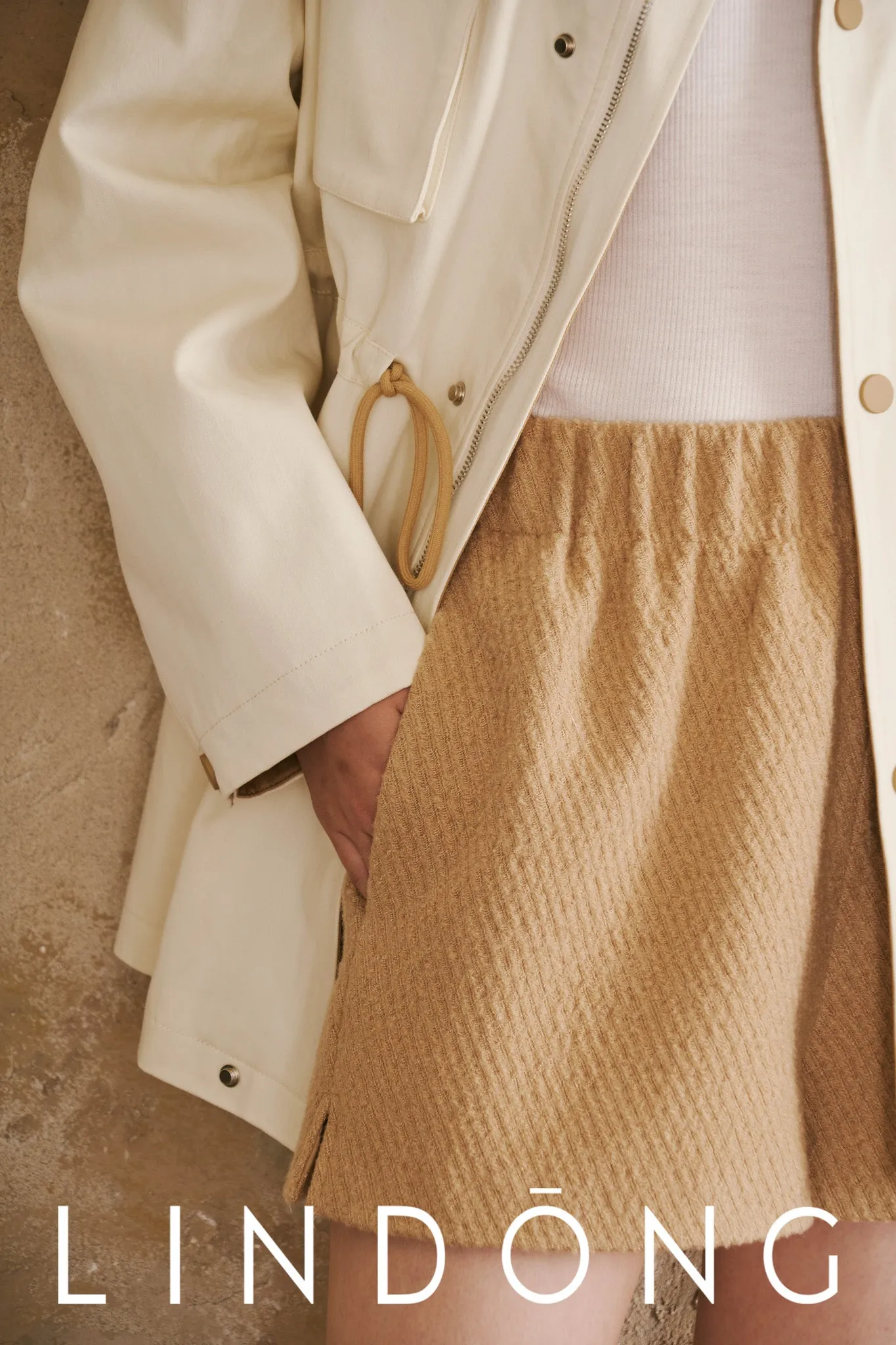 LINDONG | Calixte Colorblock Drawstring Utility Jacket