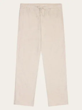 Loose linen pant - Light feather gray