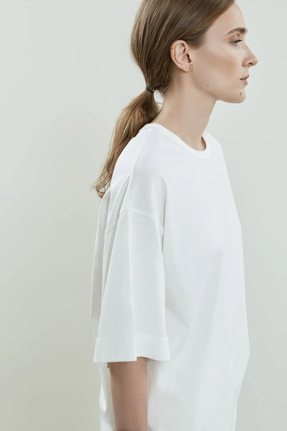 Lou T-shirt | White - Cotton jersey